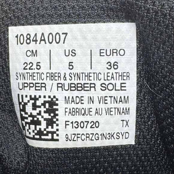 ASICS Matflex 6 Wrestling Shoes Black White Size 5 Great Condition - Picture 8 of 8